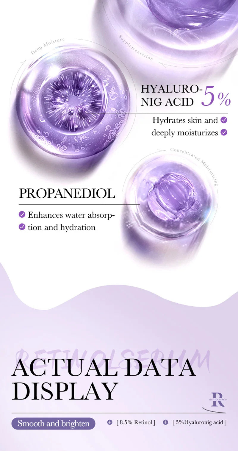 BIOAOUA Retinol Essence Anti-wrinkle Hydrating Moisturizing Nourishing Brightening Skin Color Face Serum Skin Care Products