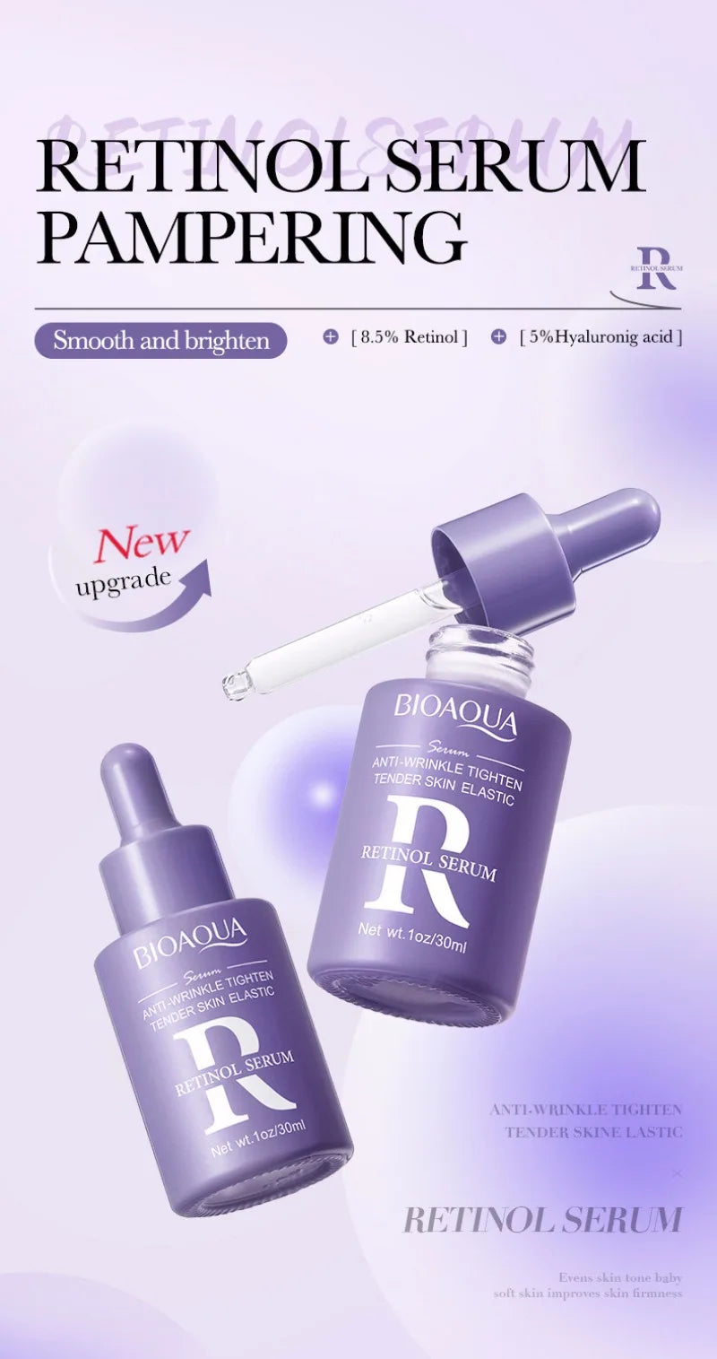 BIOAOUA Retinol Essence Anti-wrinkle Hydrating Moisturizing Nourishing Brightening Skin Color Face Serum Skin Care Products