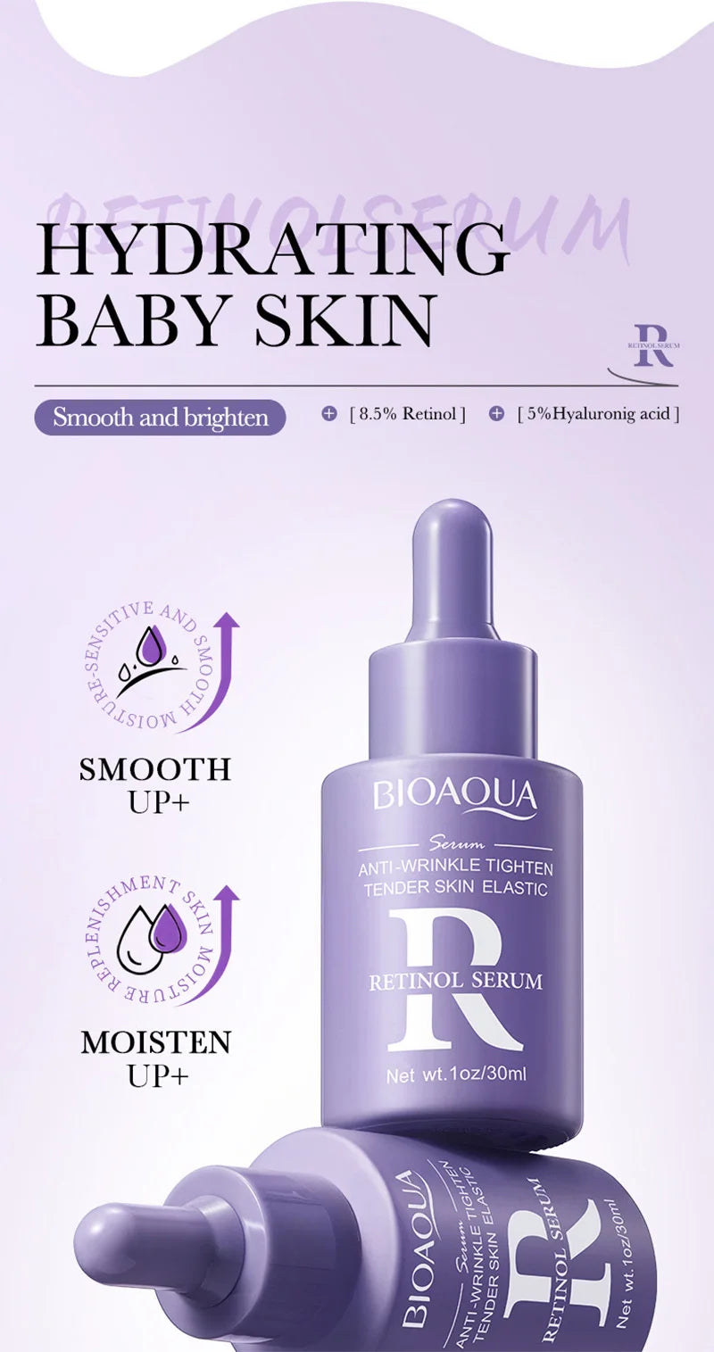 BIOAOUA Retinol Essence Anti-wrinkle Hydrating Moisturizing Nourishing Brightening Skin Color Face Serum Skin Care Products