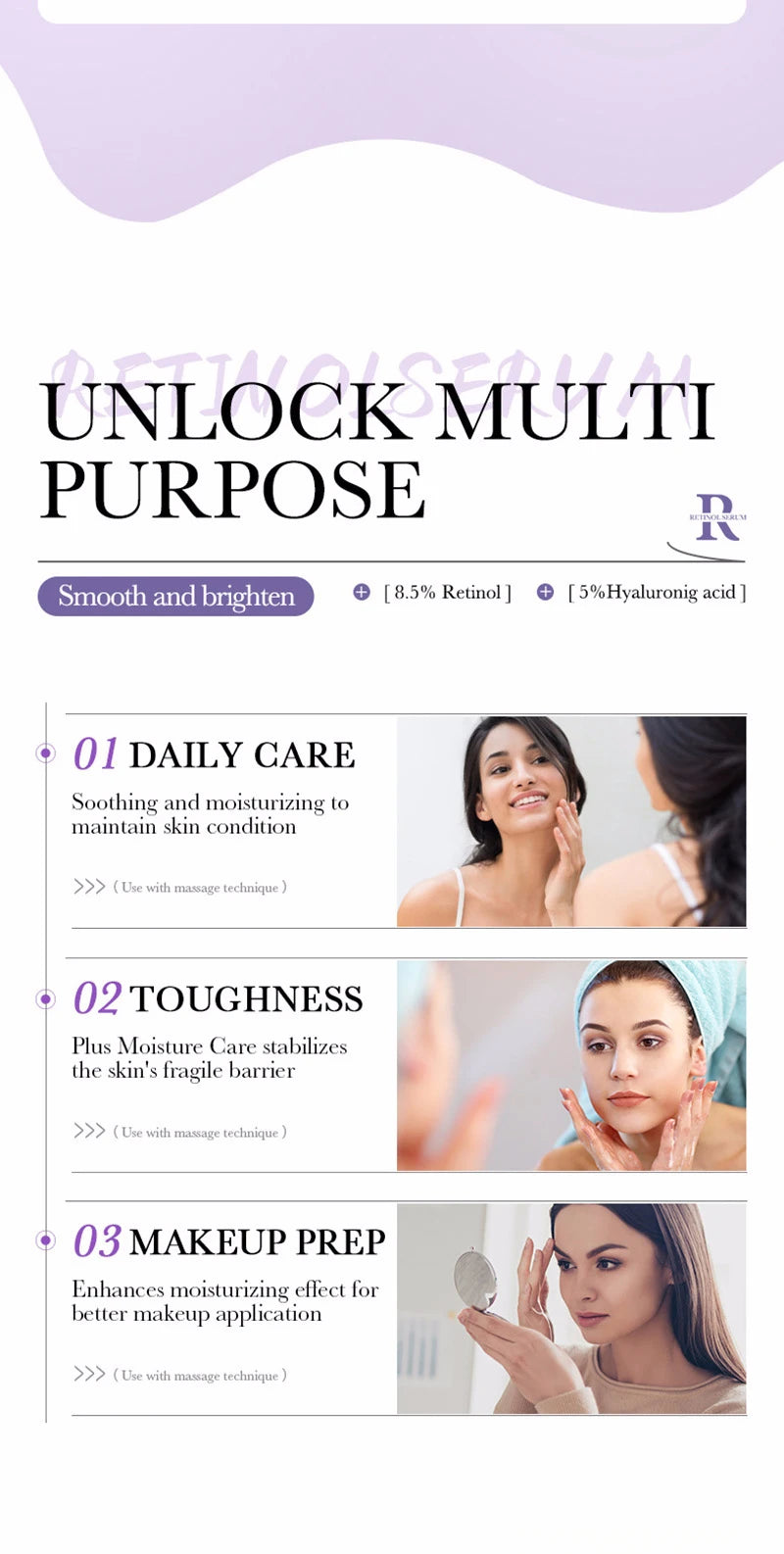 BIOAOUA Retinol Essence Anti-wrinkle Hydrating Moisturizing Nourishing Brightening Skin Color Face Serum Skin Care Products