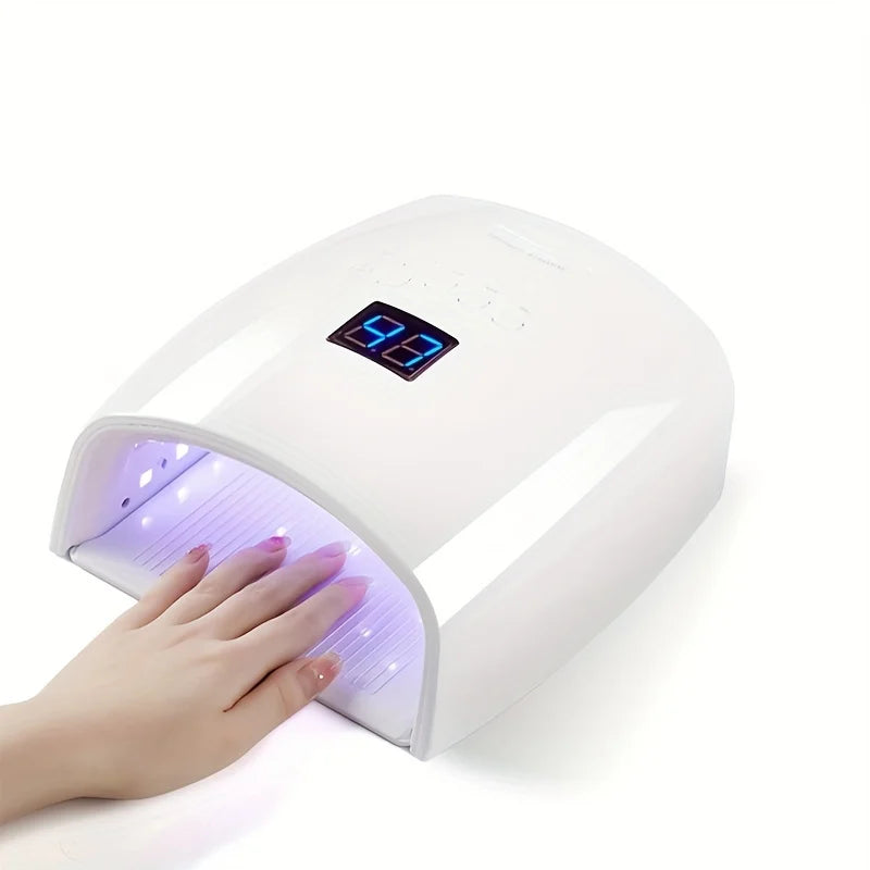 Rechargeable UV LED Nail Lamp 66W Lamp for Manicure with LCD Screen 4 Timer Settings Nail Art Manicure Tools for Home and Salon