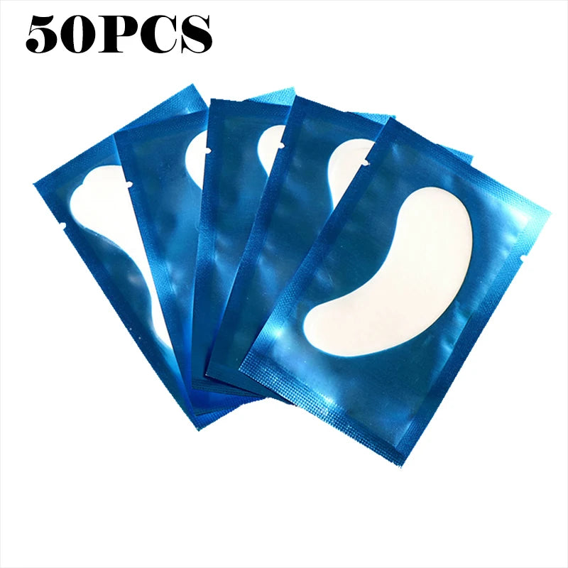 50 Pieces Of Hydrogel Eyelash Patch Grafting Eyelashes Isolating Pad Eyelash Patch Beauty  Moisturizing Eye Mask for Long-lastin