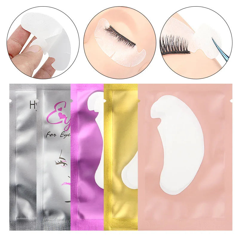 50 Pieces Of Hydrogel Eyelash Patch Grafting Eyelashes Isolating Pad Eyelash Patch Beauty  Moisturizing Eye Mask for Long-lastin